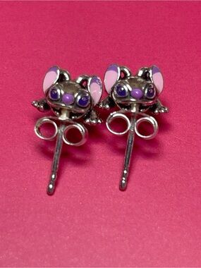 Pandora Pink and Purple Character Stud Earrings